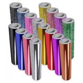 Metallic color heat transfer decal