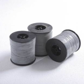 Reflective fiber grey silver